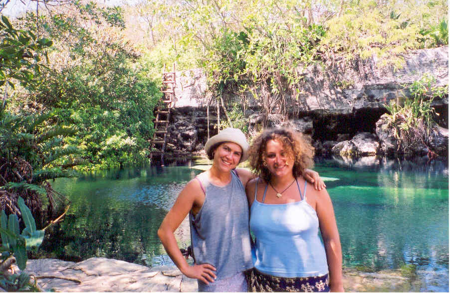 Andy and Marlo at a cenote