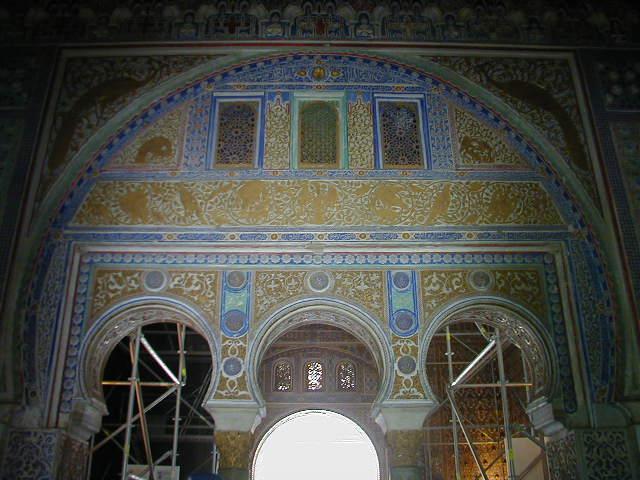 Peacock doorway