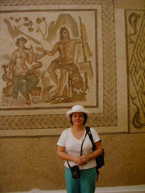 Andy and a mosaic